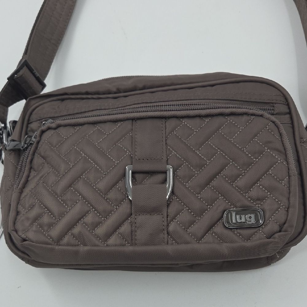 Lug Carousel Quilted Messenger Bag in Walnut NWT - Picture 6 of 16